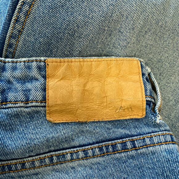 Zara Women's Distressed High Rise Straight Leg Jeans Size 6 - Picture 12 of 13